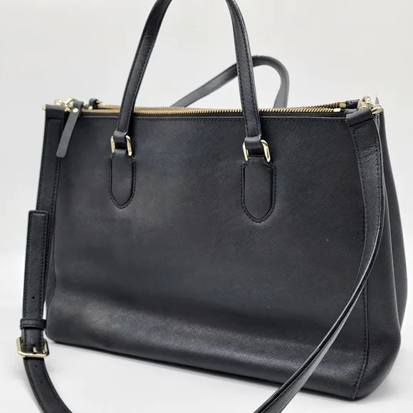 Kate Spade New York Black Leighann Laurel Way Lane Satchel Shoulder Bag Handbag - Picture 12 of 16